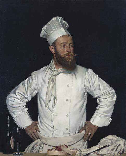 William Orpen Le Chef de l'Hotel Chatham, Paris oil painting image